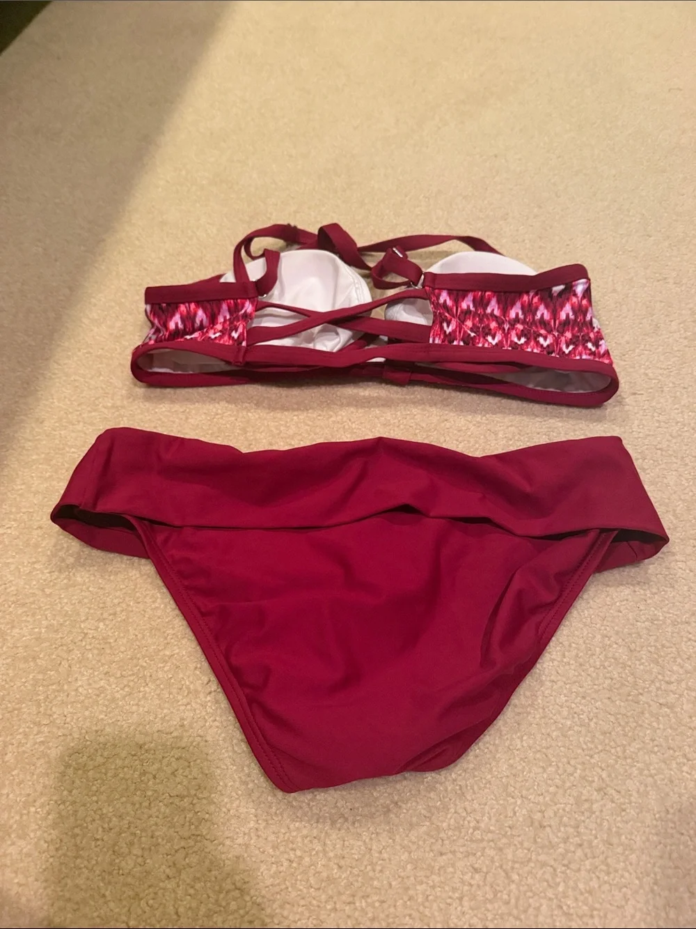 NEXT — Red Patterned Two-Piece Bikini Set - Picture 4 of 4